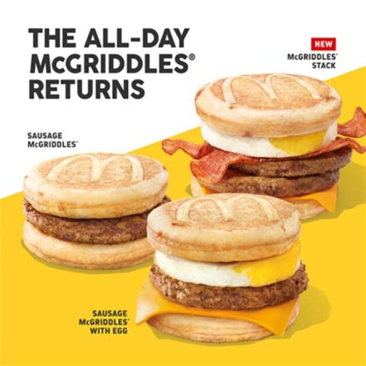 Can you get a chicken McGriddle all day?