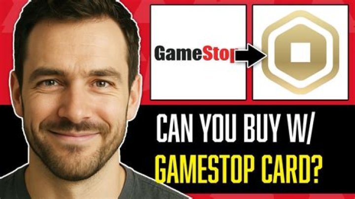 Can you use a GameStop gift card to buy Robux?