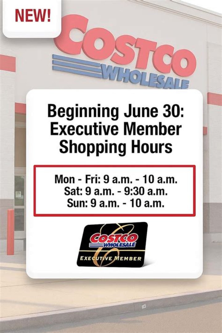 Does Costco have early hours for business members?