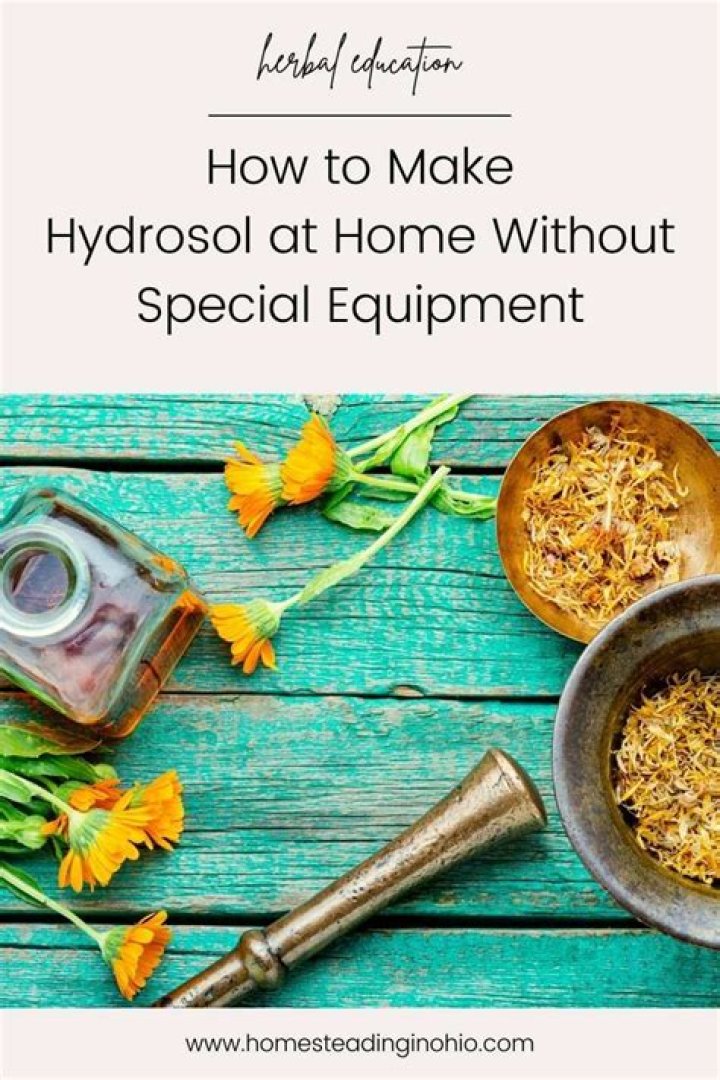 How can I make orange hydrosol at home?