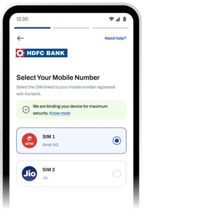 How can I unlock my HDFC mobile banking?