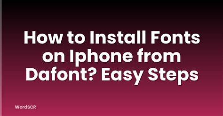 How do I download a font from Dafont to my iPhone?