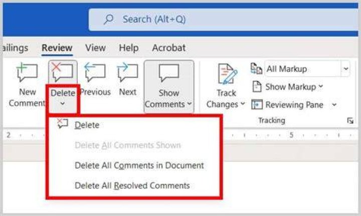 How do I resolve all comments in Word?
