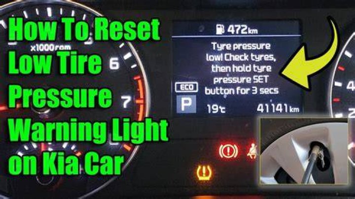 How do you reset the tire pressure light on a 2011 Ford f250?