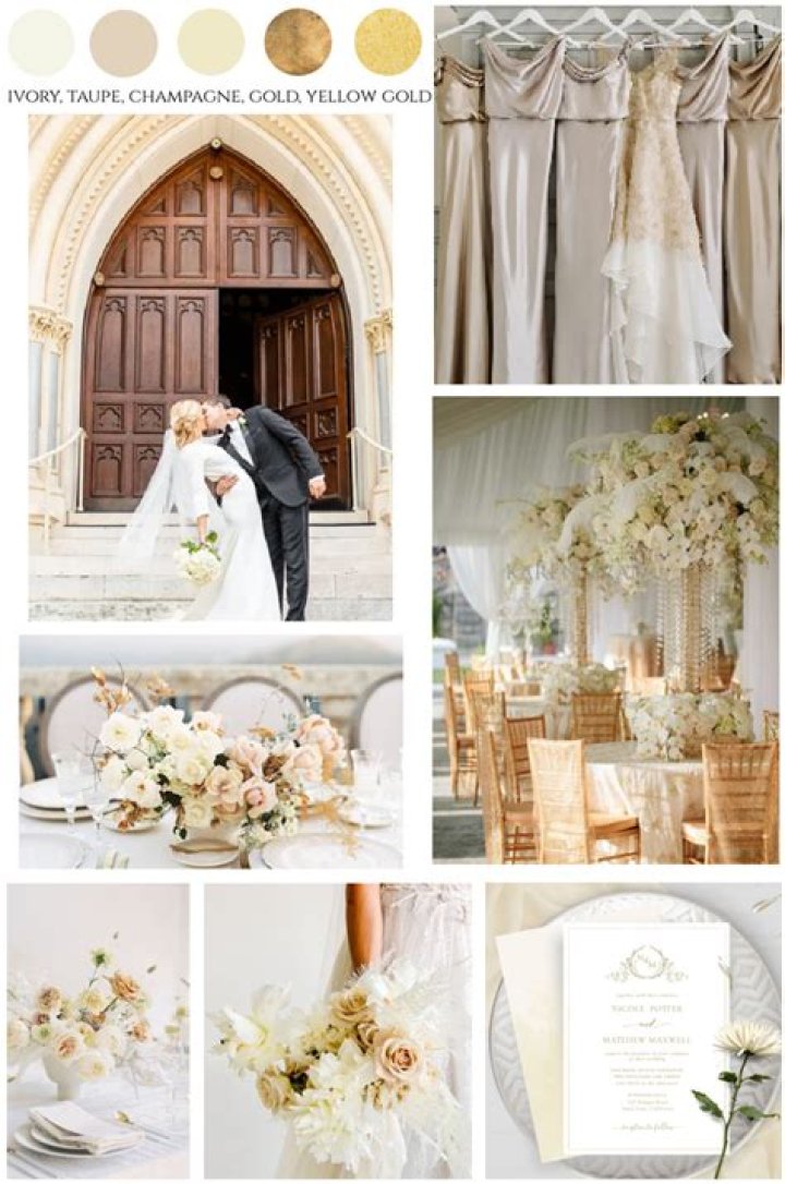 What Colour goes with champagne gold?