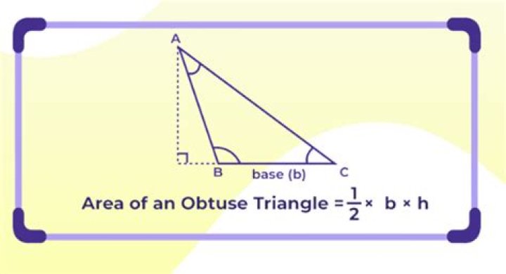 What is the area of obtuse angle triangle?