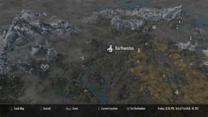 Where is Karthwasten located in Skyrim?