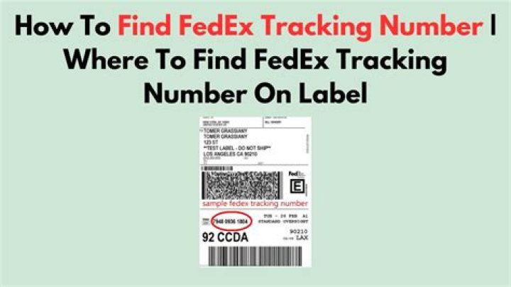 Where is the order number on a FedEx package?