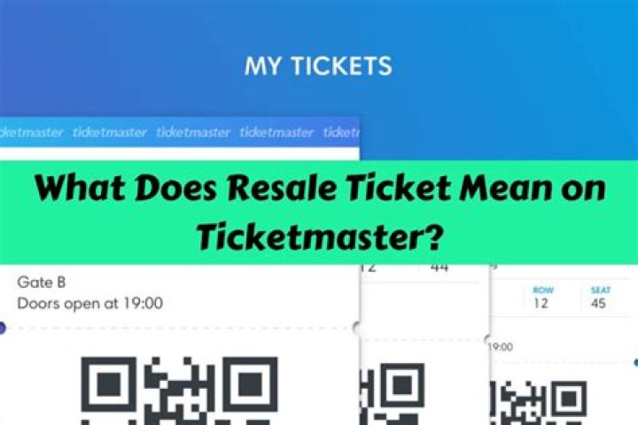 Why can't I resell my tickets on Ticketmaster UK?
